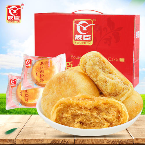 肉松饼哪个牌子好吃 友臣肉松饼酥香咸甜、皮薄馅多