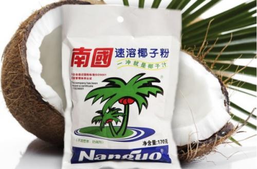南国椰子粉：海南优质新鲜椰子为原材料